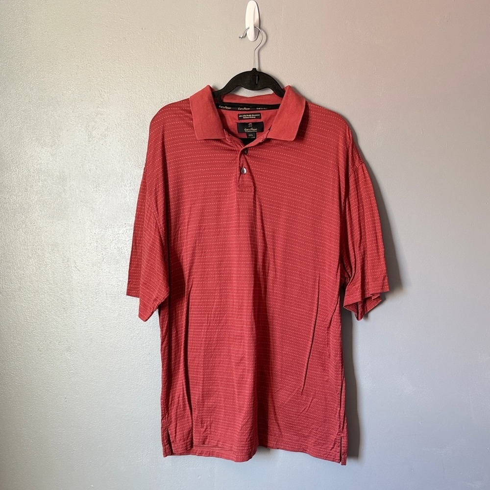Gary Player 60's 2Ply Double Mercerized Moisture Wicking Men's Polo Maroon XXL